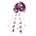 FRCOLOR Japanese Hair Clips  Kimono Flower Hair Pins Kimono Hair Accessories Bridal Kanzashi Hair Ornament for Women Girls (Purple)