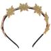 Uonlytech Snowflake Headband Christmas Headwear Glitter Hair Bands Gold Headpiece Xmas Headbands for Party Festival