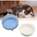 Elevated Blue Ceramic Cat Bowl - Increased Ceramic Food Bowls for Cats & Kittens - Durable Inclined Design - Buy Online on SooperMarket.com