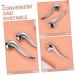 Beavorty 2pcs Metal Acupuncture Stick Eye Massager Tool Facial Massagers for Women Acupoint Massager Eye Scraping Massager Eye and Nose Massager Eye Roller Eyes Scraper Zinc Alloy 10.00X3.20X3.00CMx2pcs Silverx2pcs - Buy Online on SooperMarket.com