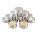 Basic packing 24 pieces 15ml silver empty round aluminum socket with screw cap aluminum dose Aluminum screw boxes of Cerz dose of cosmetic cans tin cans with 24 pieces 35mm sticker