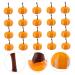 HOMSFOU 20pcs Simulated Mini Pumpkin Halloween Pumpkin Decoration Simulation Small Pumpkin Simulation Pumpkin Fake Pumpkin Accessories Foam Yellow 2.2X3.4CM
