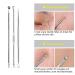 9PCS Blackhead Remover Comedone Extractor Kit with Tweezers and Free Eyebrow Brush - Buy Online on SooperMarket.com