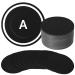 36 Pieces 4 inch Round Black Kraft Cards Cardstock Thick Kraft Paper Coaster Cards Blank Cardstock Slices for Mandala Painting DIY Coasters Painting Writing and Decorations (Black) Black Diameter-4 in