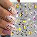 Dornail 5D Embossed Bronzing Nail Stickers - Spring Floral Decals for Women Manicure - Colorful Flower & Bird Nail Art Accessories - Buy Online on SooperMarket.com