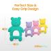 CHILLAX Teether Toys - Non-BPA Silicone Teethers for Babies | Soothing Teething Relief | Easy-to-Grip | Dishwasher-Safe | Shower Gifts for Infants (3+ Months) - Buy Online on SooperMarket.com