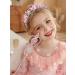 IYOU Flower Girl Hair Accessories Pink Floral Wedding Headband Pearl Wedding Holy Communion Headpiece for Girls - Buy Online on SooperMarket.com