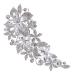 HAPINARY Side Comb Wedding Headband White Pearl Headband White Headbands Wedding Hair Comb Bridesmaid Hair Accessories Tiara Bride Accessories Hair up Rhinestone Banquet Prom