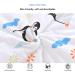 Chilsuessy 2.5 Tog Baby Sleeping Bag | Penguin Family Design | 100% Cotton Nursery Bedding | 130cm/4-6 Years | All Year Round Wearable Blanket - Buy Online on SooperMarket.com