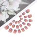 Vatocu Quadratic Shiny Artificial French Pink Ballerina Nails - 24 Piece Acrylic Stick-On Set for Women & Girls - Buy Online on SooperMarket.com