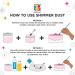 Blacksherbet Rose Gold Luster Dust Edible - 5g for Cake Decorating, Desserts & Cupcakes | Food Grade Shimmer & Glitter - Kosher Certified - Buy Online on SooperMarket.com
