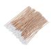 Latrate 100 pieces cotton swab 15cm long wooden handle cotton carrier extra long wood cotton swab with large head for camera keyboard make-up polishing cleaning