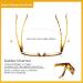 Buy Kerecsen 5 Pack Reading Glasses for Men & Women - High-Quality Spring Hinges Comfortable Rectangular Design - Multi-Colored (2.00 Magnification) - International Shipping Available - Buy Online on SooperMarket.com