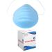 Molded Face Mask Fiberglass-Free Breathable Soft Flared Edges Fits Facial Contours Covers Mouth and Nose Adjustable Blue 1 Box of 50 Molded Face Masks
