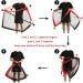 L RUNNZER Portable Soccer Goal  Pop Up Soccer Goal Net for Backyard  Set of 2 with Portable Carrying Case Red 4x3 FT - Buy Online on SooperMarket.com