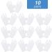 Rovtop White Gloves - 20Pcs/10Pairs for Jewelry Inspection, Moisturizing, Eczema Hand Spa | Comfortable and Large White Gloves - Buy Online on SooperMarket.com