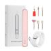 Evember Electric Filer for Nail Electric Nail File Set | Compact Portable Design Electric Filer Hand Foot Care Tool for Nail Grind Sakura Pink English Version