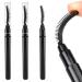 3 Pieces Eyelash Comb Mascara Bars Eyelash Separator Brush Eyelash Definer with Dust Cover Black Eyebrow Brush and Eyelash Separation Tool for Separating Eyelashes