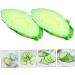 ORFOFE 6pcs Simulation Cucumber Slice Simulation Green Vegetable Green 6.50X3.00X0.50CM - Buy Online on SooperMarket.com