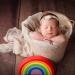 Newborn Photography Props Wrap Set with Pearl Decor - Snow Powder/Beige | Handmade Knit Blanket Swaddle for Baby Photo Shoots - Buy Online on SooperMarket.com