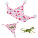 Alvinlite Reptile Hammock 2-Pack - Pink Strawberry Pattern Lizard & Bearded Dragon Climbing Accessories (33x33x46cm) - Buy Online on SooperMarket.com