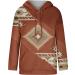 Women's Western Aztec Geometric Hoodie Sweatshirt - Coffee, 3X-Large - Buy Online on SooperMarket.com