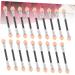 Healeved 50pcs Brush Eyeshadow Eye Makeup Make up for Face Eyeshadow Brush Kit 8x1cm Pink - Buy Online on SooperMarket.com