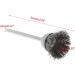 JOYKK 3Pieces Steel Wire Wheel Brush Head Abrasive Deburring Drilling Tools Bowl-shape - Silver - Buy Online on SooperMarket.com