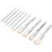 Powder Brush 10 Pieces Ergonomic Professional Makeup Brush Set Soft Skin-Friendly for Party and Daily Life - Buy Online on SooperMarket.com