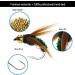 Ivei Fly Fishing Flies Kit - Premium Hand-Tied Assortment of 12 Dry/Wet Flies Nymphs & Streamers with Portable Box for Trout & Bass Fishing - Buy Online on SooperMarket.com