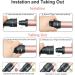 Curling Wand Set - 3 in 1 Interchangeable Ceramic Hair Curling Wands with Heat Resistant Glove - Buy Online on SooperMarket.com