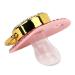 Gold Baby Pacifier Set with Rhinestones for 6-18 Months - Lightweight & Stylish (Letter D) - Buy Online on SooperMarket.com