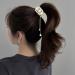 3 Pcs Rose Flower Tassel Ponytail Hair Clips | Vintage High Ponytail Hair Barrettes with Pearl Rhinestone Metal | Chinese Decorative Accessories for Bride Women Girls - Buy Online on SooperMarket.com