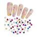 Heart Nail Rhinestones 90 Pcs Acrylic Flatback 3mm Heart Nail Charms Nail Art Rhinestones Gems 3D Nail Art Decorations for DIY Crafts Jewelry Making (Mixed)