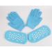 Gloves Moisture Socks Gel Socks Spa Socks Hand Sky Blue - Buy Online on SooperMarket.com