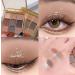 Lovelycat 9 Colors Glitter Eyeshadow Makeup Palette Matte High Pigmented Colorful Creamy Texture Eye Shadow Powder Natural Waterproof Long Lasting Eyeshadow Powder Cosmetics (A) - Buy Online on SooperMarket.com