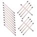 BELLIFFY 20pcs Double Brush Makeup Brush Women Makeup Supplies Eye Brush for Makeup Golden