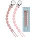 Silicone Pacifier Clip for Boys Girls Binky Clips Chain Leash Holder Straps Soft Flexible with Texture Baby Shower Birthday Christmas(Quartz Pink) A: Quartz Pink