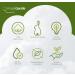 Simply Gentle Organic Cotton Pads Dual sided - Sealed Edges - Low Lint - 100% Organic Cotton Wool 100 Count (Pack of 6) - Buy Online on SooperMarket.com