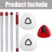 ANREKEYH Spin Mop Set with 2 Refills and Handle Replacement - White (1 Tank System) - Buy Online on SooperMarket.com
