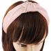 axy Headband with Knot and Satin Covered Vintage Beautiful Headband Hair Accessories Women's Headband HR35A (Dusky Pink) - Buy Online on SooperMarket.com
