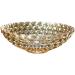 Kitchen Countertop Fruit Rack Fruit Basket Fruit Bowl Fruit Basket Bowl Fruit Basket Creative Crystal Glass Bead Dot Fruit Bowl for Kitchen Decoration Colorful Gold Black Fruit (Color : OneColor)
