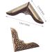 Book Corner Protector Metal Corner Cover for Scrapbook Album Menu Folder Include 50PCS Gold  50PCS Silver and 50PCS Bronze (150PCS) - Buy Online on SooperMarket.com