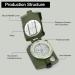 euBSWA Professional Outdoor Military March Compass - Waterproof & Shockproof Pocket Compass for Hunting Hiking and Camping - Buy Online on SooperMarket.com