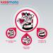 KIDDIMOTO Fingerless Children's Cycling Gloves | Boys & Girls Bike Gloves - Love Design (Size S 2-5 years) - International Shipping Available - Buy Online on SooperMarket.com