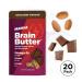 Brainiac Omega-3 Chocolate Almond Butter Pouches - 20 Count, 1.15 oz. Each - Protein & Choline Rich Healthy Snacks for Kids and Adults - Buy Online on SooperMarket.com