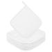 URAQT 6 Pack Face Cloths Make Up Remover 7.87 * 7.87in Soft Microfibre Face Wipes for Reusable Makeup Remover Cloth Washable Ultra Soft Facial Cleansing Wipe Cloths (White) 6 Pcs-white