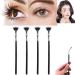 4PCS Dolly Mascara Fan Brush  Mascara Fan Brush For Lashes  Angled Fan Shaped Eyelash Brush  Makeup Brush Eyelash Comb Eye Lashes Makeup Tools Eyelash Brush Eyebrow Brush Eye Shadow Brush Black