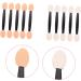 WOFASHPURET 100pcs Double Ended Eyeshadow Brush Makeup Sponge Mini Makeup Eye Makeup Applicator Eye Shadow Oval 6.5x1.3cm Black - Buy Online on SooperMarket.com