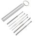 Removal Kit Ear Cleaning Tools Set Reusable Stainless Steel Ear Curette Picks with Storage Box Bottle for Home Outdoor Travel